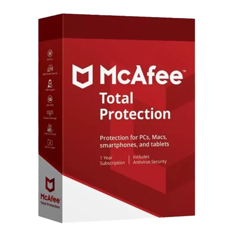 McAfee Total Protection 3 ierīcēm 1 gads
