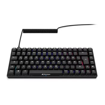 Mehāniskā spēļu tastatūra Sharkoon Skiller SGK50S3 PBT Melna Dzeltena RGB