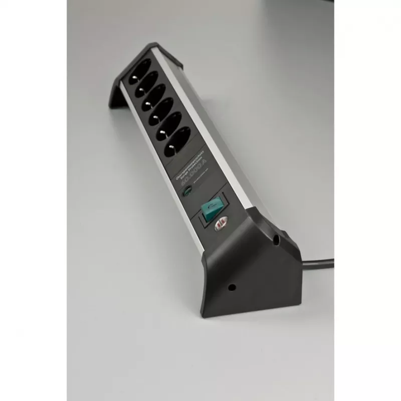 Pagarinātājs Brennenstuhl Alu-Office-Line 1391020600 3m 6 kontaktligzdas Melns Sudrabs