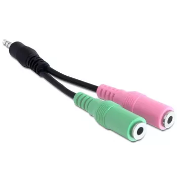 Delock Audio adapteris - stereo mini ligzdas spraudnis vīrišķais uz stereo mini ligzdas spraudnis sievišķais