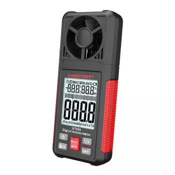 Habotest HT605 rokas digitālais vēja ātruma mērītājs ar fona apgaismojumu un datu noturēšanu
