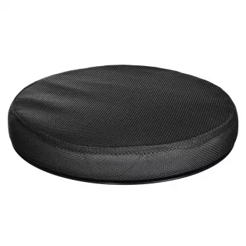 Ortopēdiskais rotējošais spilvens ActionMed PO600AM — apaļš sēdekļa spilvens, 360° rotācija, 1,5 kg, melns