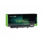 Akumulators Green Cell TS38 Toshiba klēpjdatoriem — Li-Ion 14.8V 2200mAh, 4 elementi, melns
