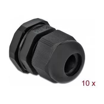 Kabeļa savienotājs DeLOCK 60198 Melns Plastmasa 10 gab.
