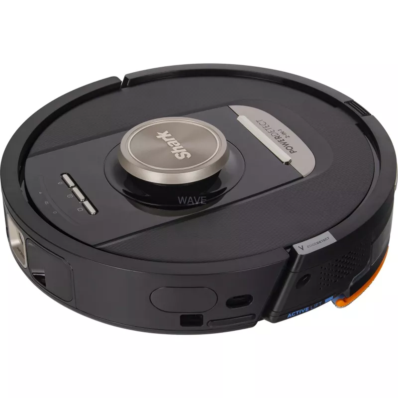 Shark PowerDetect NeverTouch Pro RV2800ZEEU 2-in-1 putekļsūcējs un mopējs robots, LiDAR, 20kPa, Melns