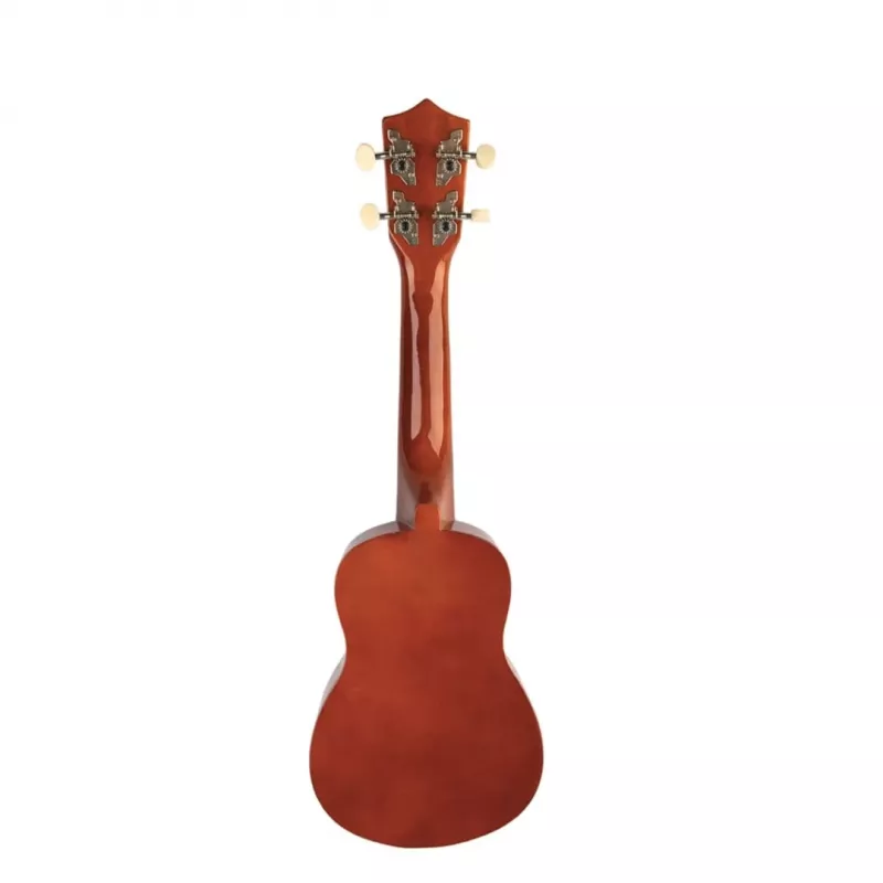 Soprāna ukulele SUPRIMO UK21 21 collas – liepas korpuss, 12 frets, 4 neilona stīgas, tumša koka apdare