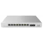 Cisco Meraki MS120-8 pārvaldāms slēdzis – 8 x Gigabit PoE+ + 2 x SFP, 124 W, sienas montāža