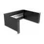 Rack sliede DeLOCK 10 collu DIN sliedes panelis 2U melns Metāls 180mm