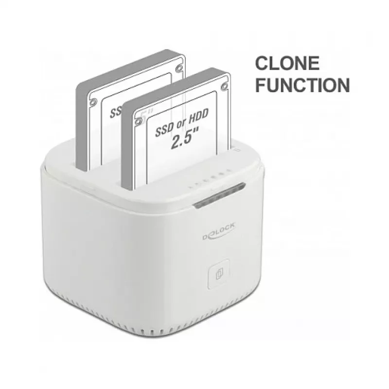 Docking Station DeLOCK USB Type-C 3.2 2 x 2.5 inch SATA HDD/SSD