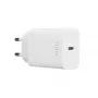 USB-C ceļojumu lādētājs FIXED FIXC30N-C-WH — 30W kompakts viena porta ātrās uzlādes adapteris