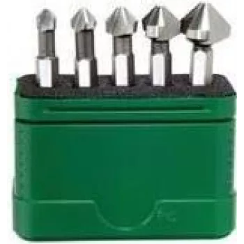 Wiha iegremdējurbju komplekts 5 gab. 6,3 mm, 8,3 mm, 10,4 mm, 12,4 mm, 16,5 mm HSS 28027 1/4 inch (6,3 mm) 1 komplekts (28027)