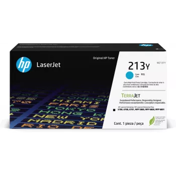 HP 213Y Extra High Yield Ciāns oriģinālā LaserJet tonera kasetne
