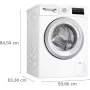 Bosch WAN2813APL Series 4 Priekšējās ielādes veļas mašīna 8 kg 1400 apgr/min Balta