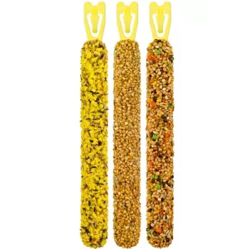 Vitakraft Kräcker cilindrs 80 g ×3 – cietā uzkoda putniem ar graudu garšu