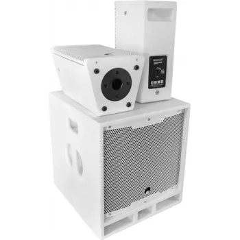 Aktīvā PA skaļruņa sistēma Omnitronic MAXX-1206DSP Balta 120W RMS