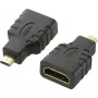 SpeaKa Professional HDMI Adapter [HDMI Mikro A ligzda - HDMI A spraudnis] Melns, apzeltīti kontakti, Audio Return Channel (SP-7870184)