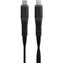 Menatwork NCABLE-LE-UC-UC-1.2M USB kabelis 1,2 m USB C melns (NCABLE-LE-UC-UC-1.2M)