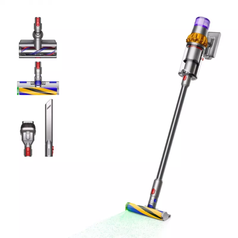 Dyson V15 Detect Absolute bezvadu rokas putekļsūcējs Niķelis, Dzeltens 446986-01