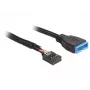 Iekšējais USB kabelis DeLOCK 83776 0.45m vīrietis-sieviete