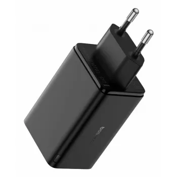 Baseus GaN6 Pro Universal Melnais AC Ātrās Uzlādes Lādētājs 65W
