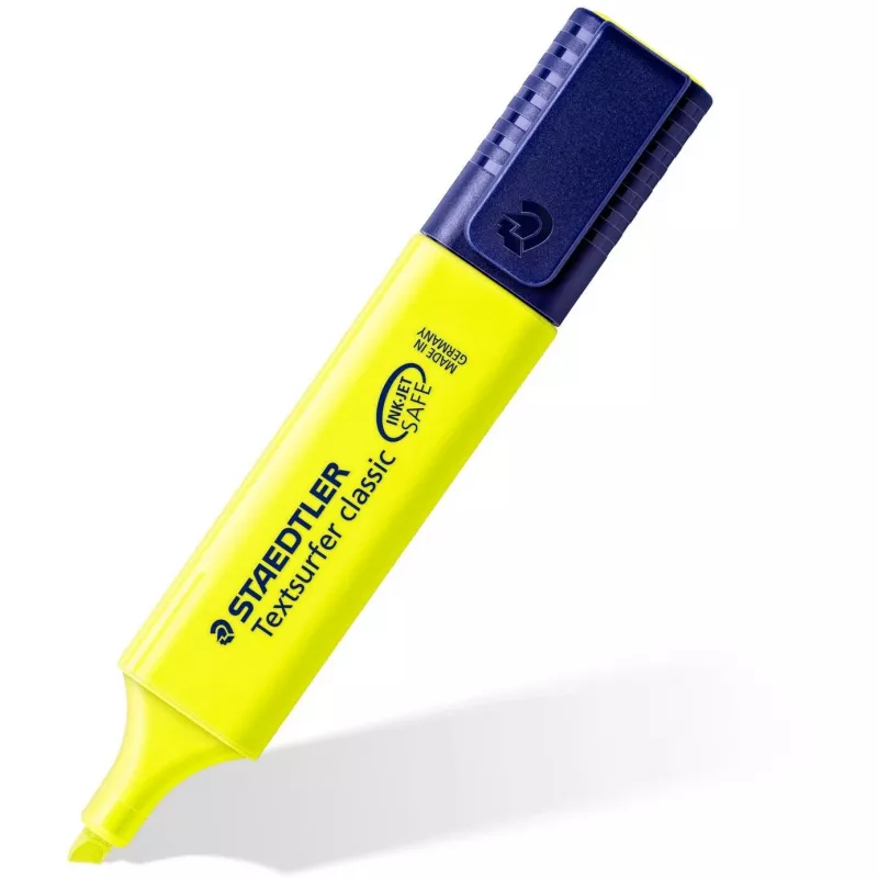Marķieris Staedtler Textsurfer classic 364 ar slīprakstu, zaļš, oranžs, rozā, dzeltens
