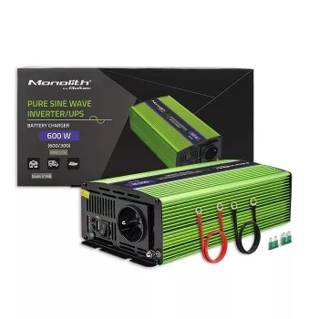 Autoinvertors Qoltec Monolith 600 W Green 12 V