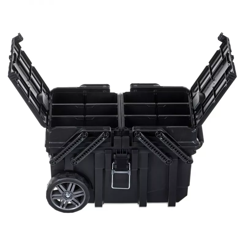 Instrumentu kaste KETER CANTILEVER Job Box (17203037/238270) uz riteņiem Melna