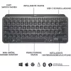 Logitech MX Keys Mini bezvadu izgaismota tastatūra grafīta - UK - starptautiska