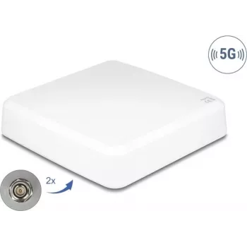 DELOCK 81467 Virziena āra antena 5G, 2× N savienotāji, Balta