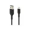 BELKIN PVC USB kabelis USB-A - Lightning, 1m, melns