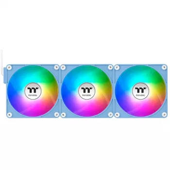 Thermaltake CT140 EX Reverse ARGB 140mm korpusa ventilators 3 komplektā Hydrangea Blue