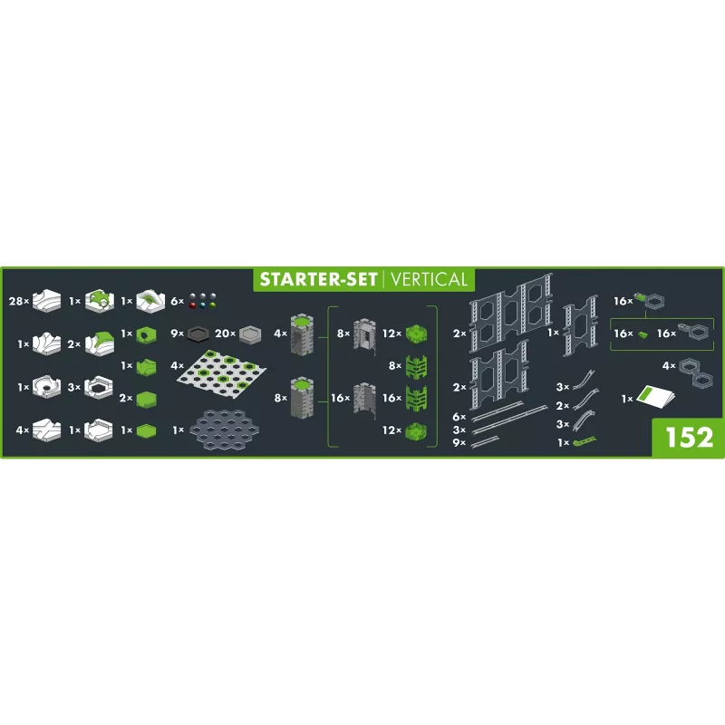 Marmora celiņš Ravensburger GraviTrax PRO Starter-Set Vertikāls 8+ gadi