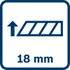 Nazis Bosch 1 600 A01 TH6, asmens platums 1,8 cm, svars 120 g