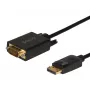 SAVIO DisplayPort–VGA (D-Sub) kabelis 1,8 m, melns
