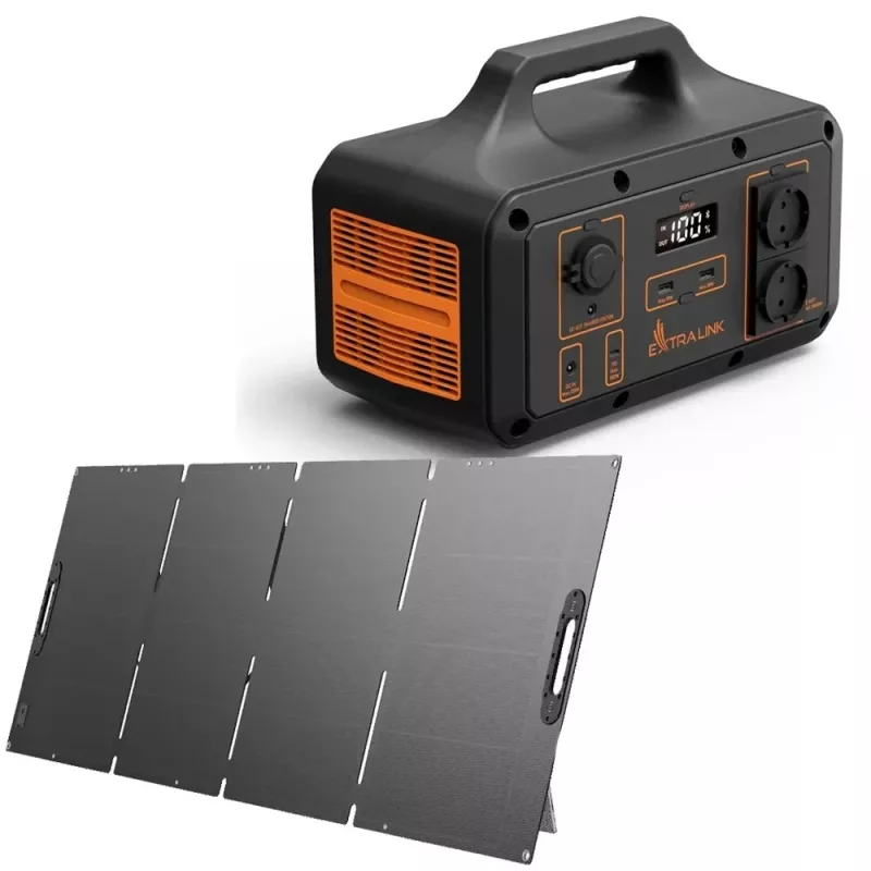 Salokāms saules panelis Extralink EPS-120W 120W Monokristālisks silīcijs
