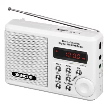 Pārnēsājamais radio SENCOR SRD 215 W MP3, USB, SD