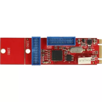 Delock Converter M.2 Key B+M vīrietis > 2 x USB 3.0 Pin Header - USB-Adapter - M.2 Karte - USB 3.0 (iekšējs) x 2 (62843)