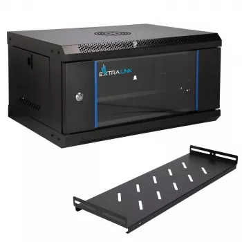 EXTRALINK LITE 4U 530x400 sienas skapis ar plauktu, melns