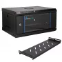 EXTRALINK LITE 4U 530x400 sienas skapis ar plauktu, melns