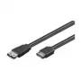 Wentronic Goobay eSATA kabelis 0.5 m, melns, SATA L-tipa > eSATA I-tipa (93246)