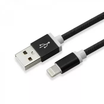 Sbox IPH7-B USB 2.0 8 Pin kabelis melns