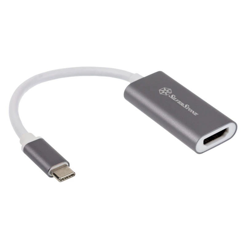 Adapter SILVERSTONE USB 3.1 Type-C uz HDMI 2.0b SST-EP07C-E, video izejas adapteris
