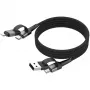 Ansmann Magnetisches Kabel USB-A oder USB-C auf Lightning - Kabel - Digital/Daten