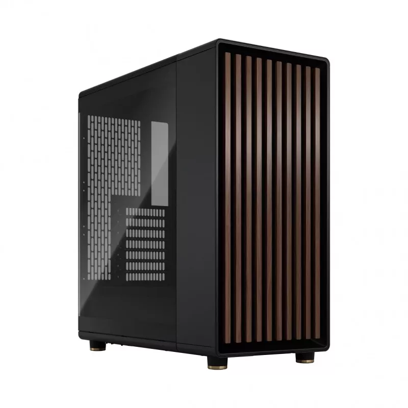 Fractal Design North Midi Tower Black - datora korpuss ar koka priekšpusi