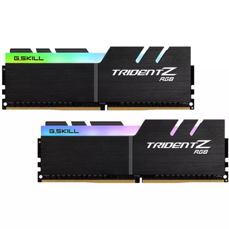 G.Skill Trident Z RGB 16 GB DDR4-4000 (2x 8 GB) Dual-Kit, F4-4000C18D-16GTZRB, melna