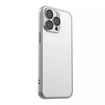 Aizsargmaciņa telefonam Joyroom JR-15Q2 matēti pelēka iPhone 15 Pro, plāna aizsargmaciņa ar precīziem izgriezumiem