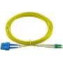 Šķiedras optikas kabelis BlueOptics Duplex LWL Patch Cable LC-APC/SC-UPC OS2 10m Zils/Zaļš