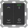MDT BE-TAL550206.C1 KNX spiedpoga Light 55 2-virzienu RGBW melna matēta žalūziju vadība slēdzis 1