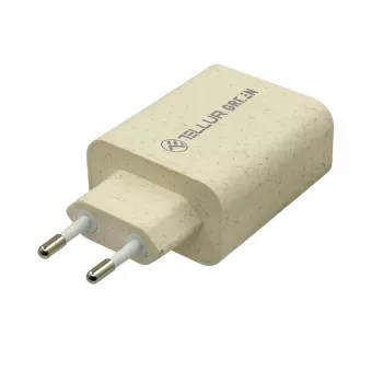 Lādētājs Tellur TLL151321 Type-C PD20W USB QC3.0, 20W PD un QC3.0 ātrā uzlāde