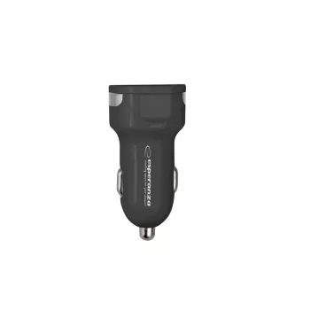 Auto lādētājs ESPERANZA EZ110 Melns — 12–24V ieeja, 2× USB-A 2.1A, Quick Charge 3.0, 36W